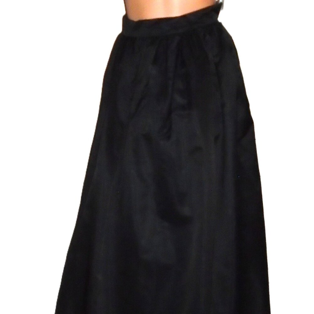 Vintage Victor Costa Black Maxi Fool Skirt 2